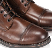 BOTIN CORDON Y CREMALLERA MARRON F1342 TERRY H.CAMEL