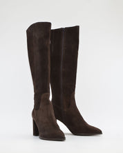 BOTA ALTA MUJER SERRAJE MARRÓN CHOCOLATE WONDERS M-5443 TESTA