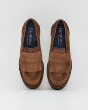 ZAPATO MOCASIN MUJER FLECOS SERRAJE CUERO DORKING by FLUCHOS D9782 TABACO
