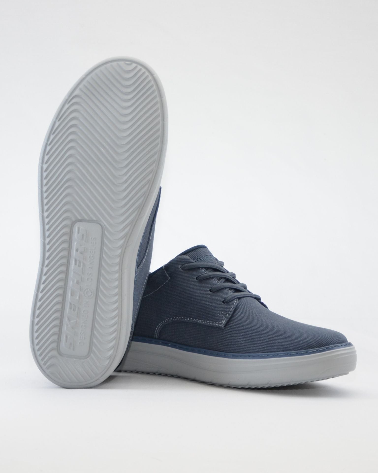 ZAPATILLA DE LONA SIN CORDONES AZUL SKECHERS 205701 NVY SLIP-INS
