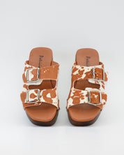 ZUECO MUJER DOS HEBILLAS ANIMAL PRINT PATRICIA MILLER 6716 VACA CUERO