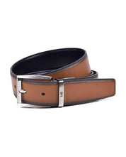 CINTURON DE PIEL REVERSIBLE NEGRO CAMEL