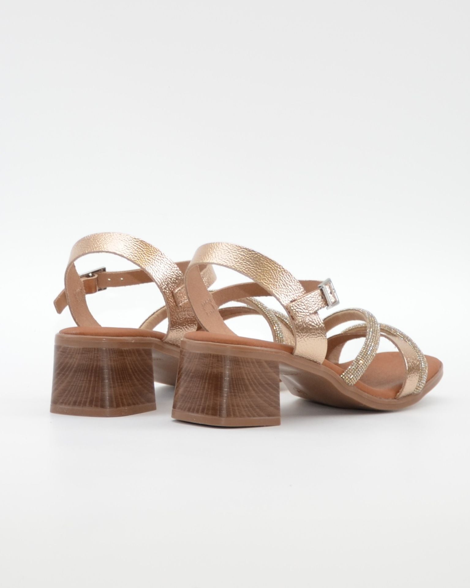 SANDALIA MUJER COLOR CAVA TACON PLANTA DE GEL OH MY SANDALS 5905