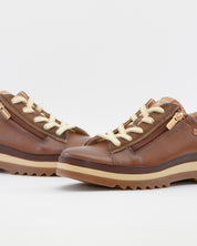 ZAPATO DE CORTE DEPORTIVO MUJER PIKOLINOS VIGO CORDON Y CREMALLERA TOPO W3W-6979C5