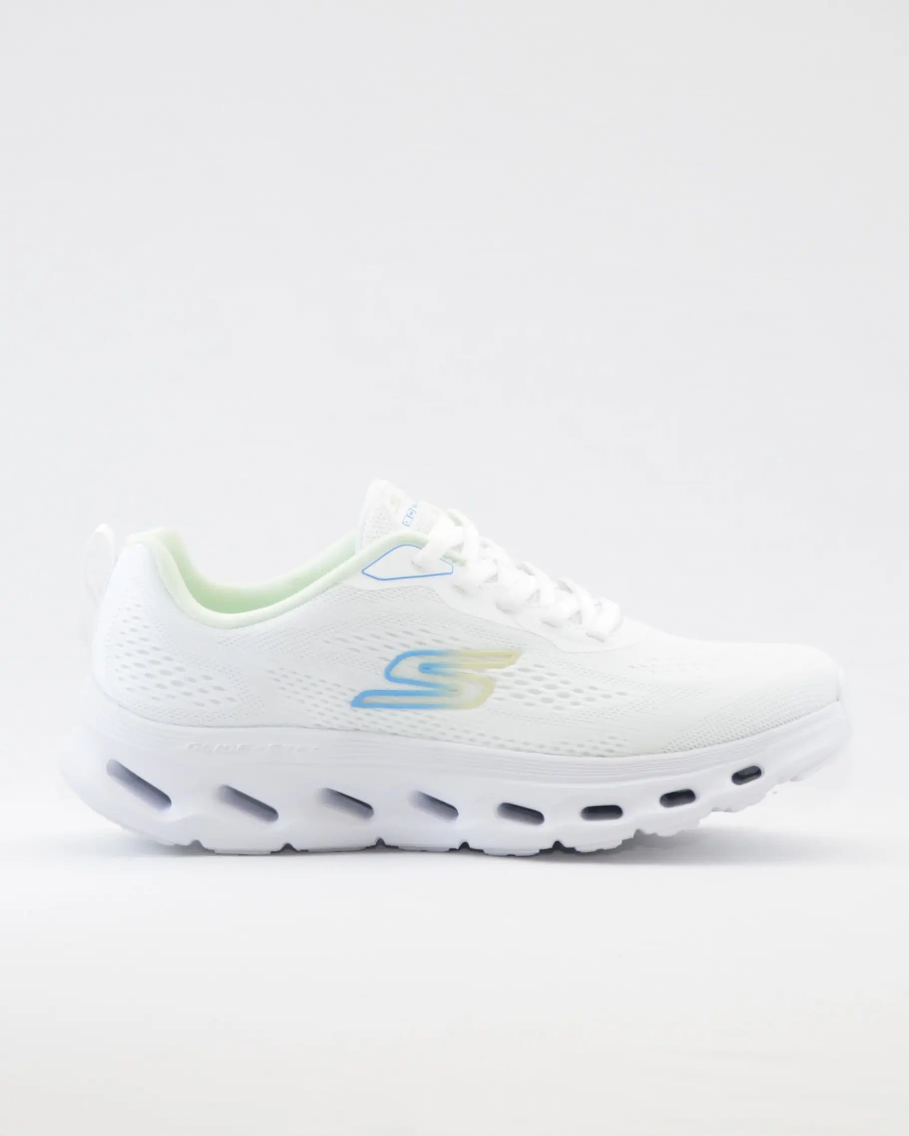 SNEAKERS MUJER SKECHERS 125145 WBL BLANCO CORDON ELÁSTICO