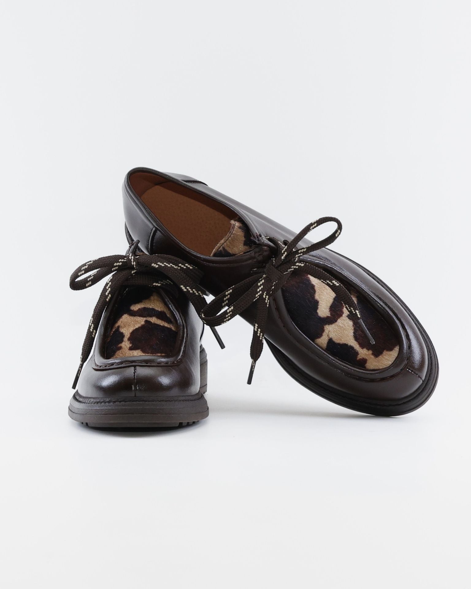 WALABY MUJER PIEL MARRON ANIMAL PRINT LACOMBA CHAMOMILE