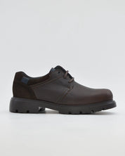 ZAPATO CABALLERO CON CORDONES PIEL ENGRASADA PITILLOS 40231 MARRON