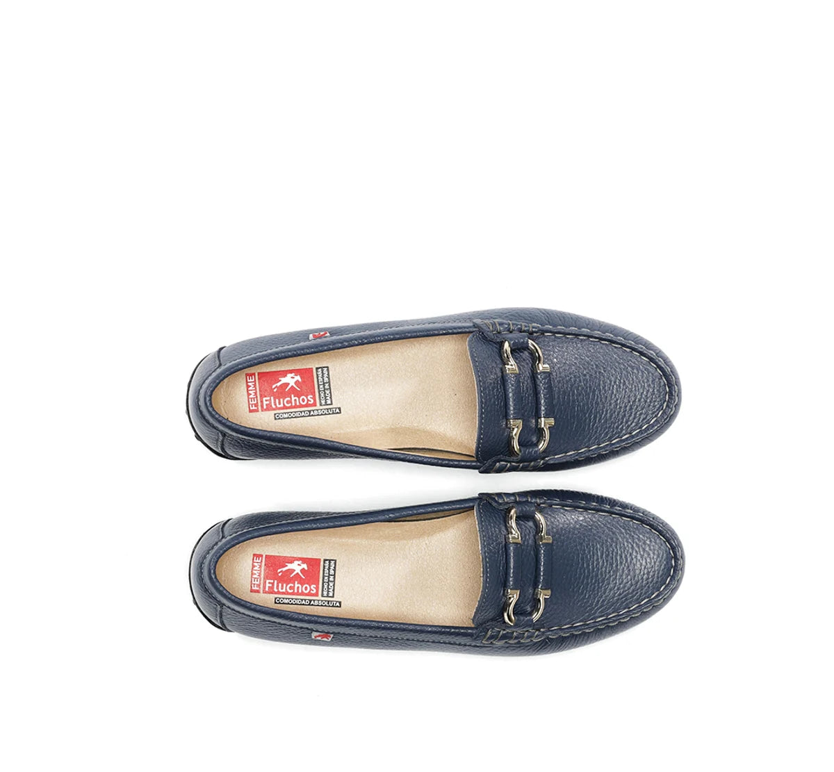 ZAPATO MOCASIN MUJER FLUCHOS COLOR AZUL MARINO BRUNI F2156