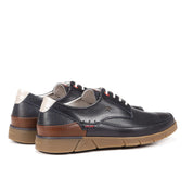 ZAPATO HOMBRE FLUCHOS AZUL MARINO CORDON PISO CARAMELO BARRY F1156