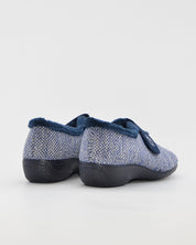ZAPATILLAS DE CASA MUJER ANCHO ESPECIAL CABRERA 5454 FLORELLA MARINO