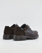 ZAPATO CABALLERO CON CORDONES PIEL ENGRASADA PITILLOS 40231 MARRON