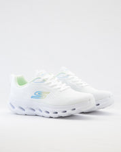 SNEAKERS MUJER SKECHERS 125145 WBL BLANCO CORDON ELÁSTICO