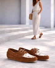 MOCASIN NAUTICO MUJER SERRAJE CUERO PONY LACOMBA NARCISUS