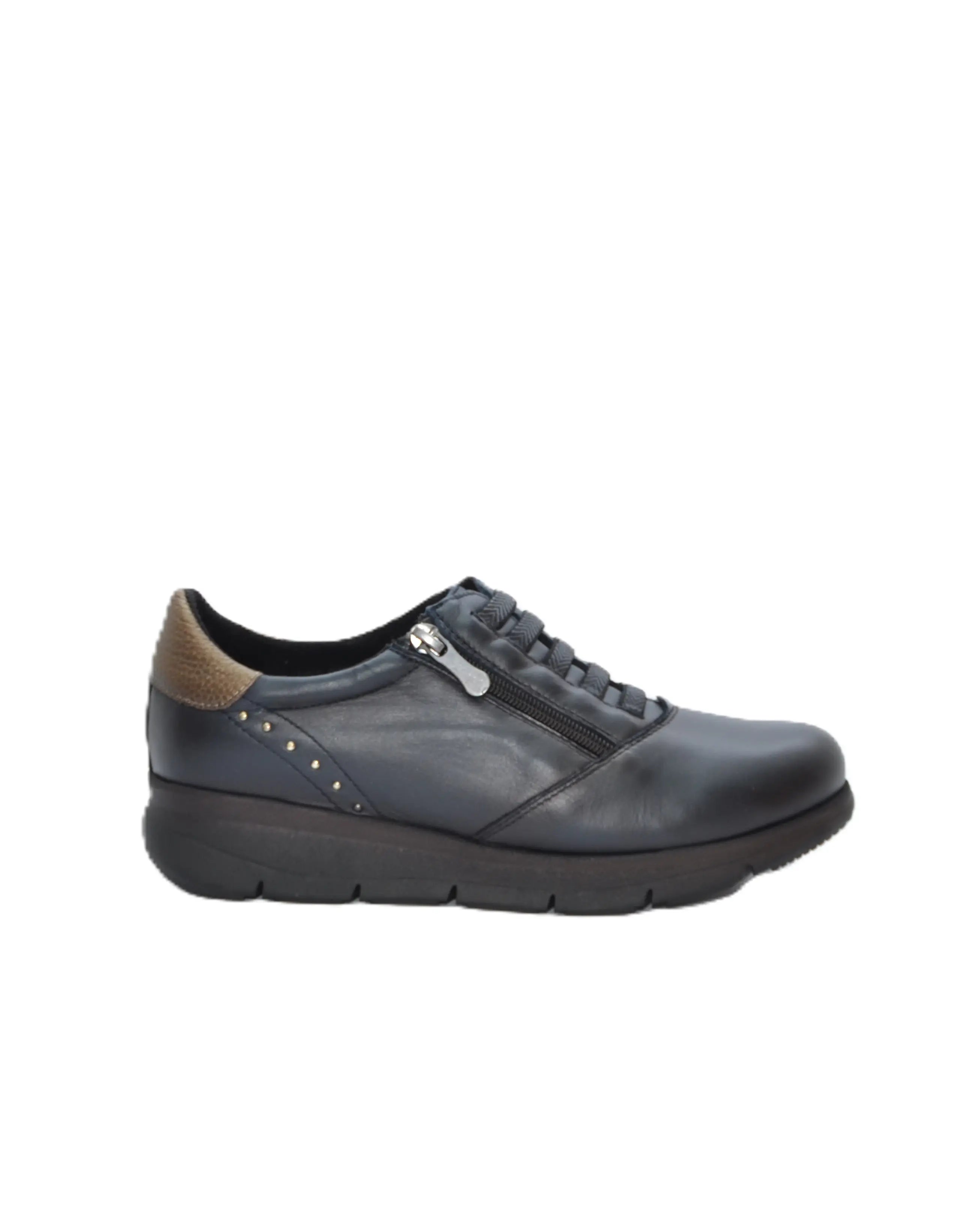 ZAPATO MUJER COLOR AZUL CON GOMAS