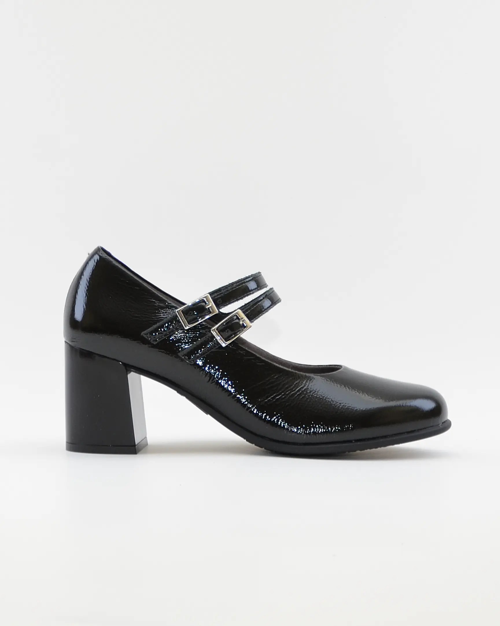 ZAPATO SALON MUJER CON PULSERA CHAROL NEGRO PITILLOS 11651